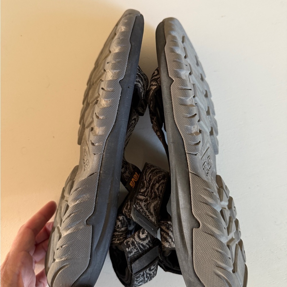 Teva Black and White Patterned Sandals - Picture 6 of 7